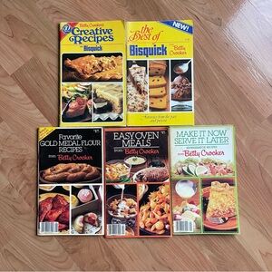 Vintage 1980 1983 1984 Betty Crocker Cookbook Magazines Bundle of Five
